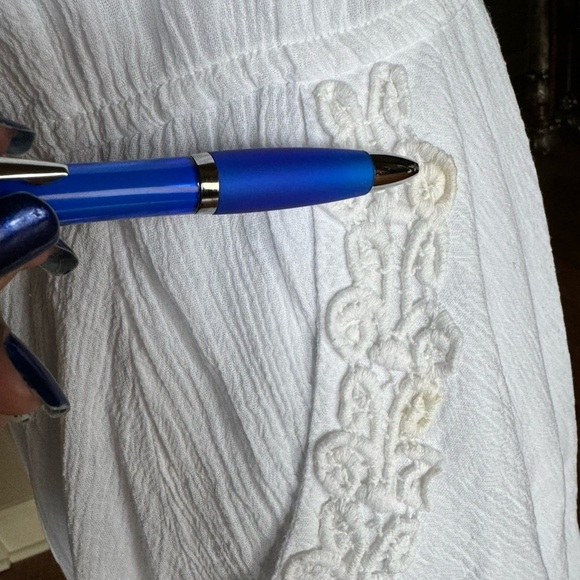 B Smart White Dress‎ Embroidery Lace Trim - Picture 10 of 12